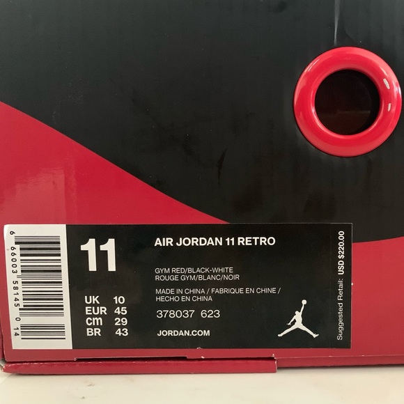 Air Jordan 11 “Gym Red” Size 11 - Picture 6 of 6